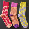 small batch orders Wave Stripes Cotton Socks women Solid Color Ankle Boot Styling Harajuku Christmas Girlfriend Gift Pink 