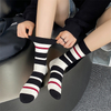 regular orders Fashion Socks For women New Autumn Casual Breathable Striped Socks Mixed Color Embroidery Girls Crew Socks High 
