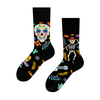 Private Label Pack Halloween Skeleton Sugar Skull Irregular AB Crew Socks Day of the Dead Retro Cotton Unisex Socks women 