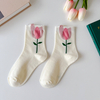 OEM Yoga Socks women Gradient Sports Socks Cotton Mid tube Towel Non slip Grip Silicone Indoor Fitness Crew Gym Pilate 