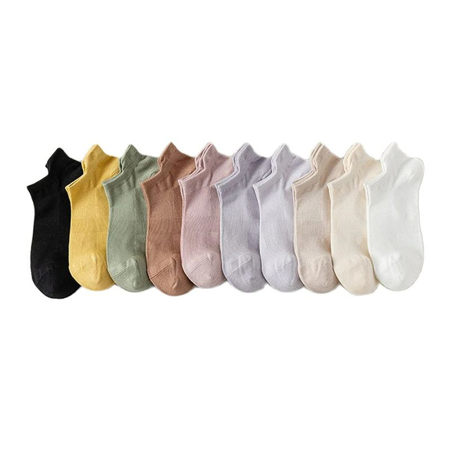 Bulk Purchase Summer High Quality Cool s Bamboo Fiber Socks Thin Short Sock Harajuku Solid Color women Invisible Sock New 