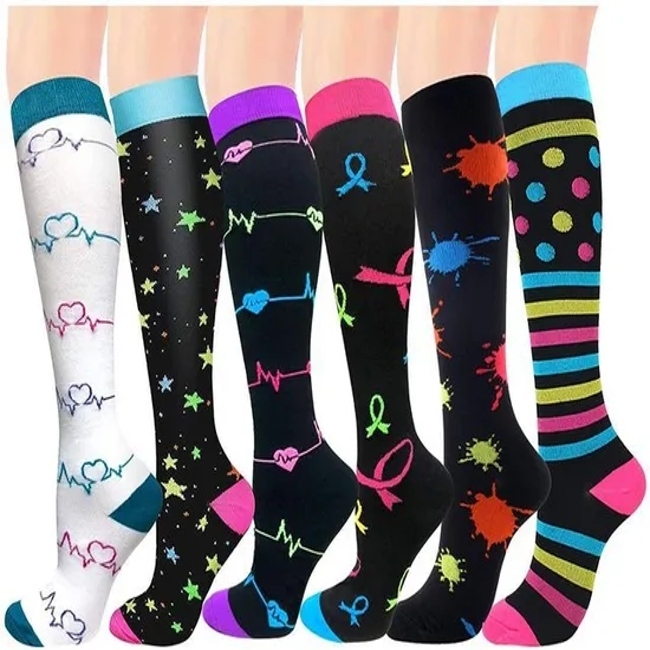Custom Logo Tube Sock Thick Nurse Compression Socks Cycling Basketball Elites Men Crew Sports Socks Man