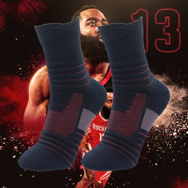 Basketball Men, Cushioned Athletic Crew for Men Women, Protective Elite, Sports Socks Cycling