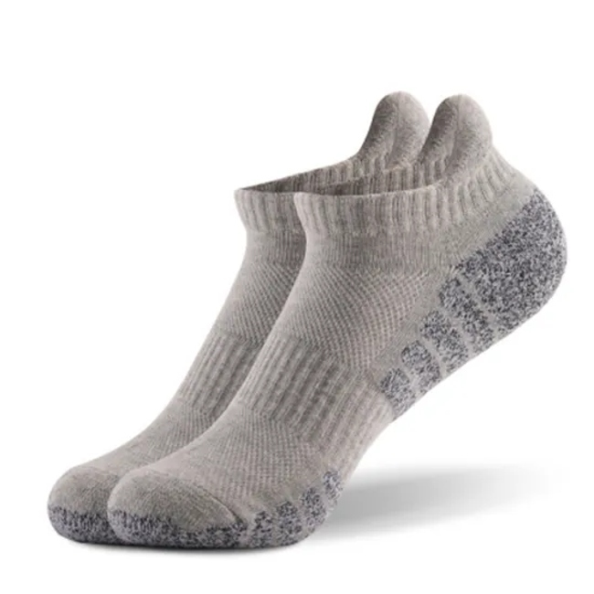 Towel Bottom Running Cotton Boat Socks Non-Slip Absorbent Breathable Sports Men Socks