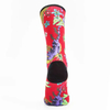 Low Price Crew Cotton Men Women Customized Red Printed Socks