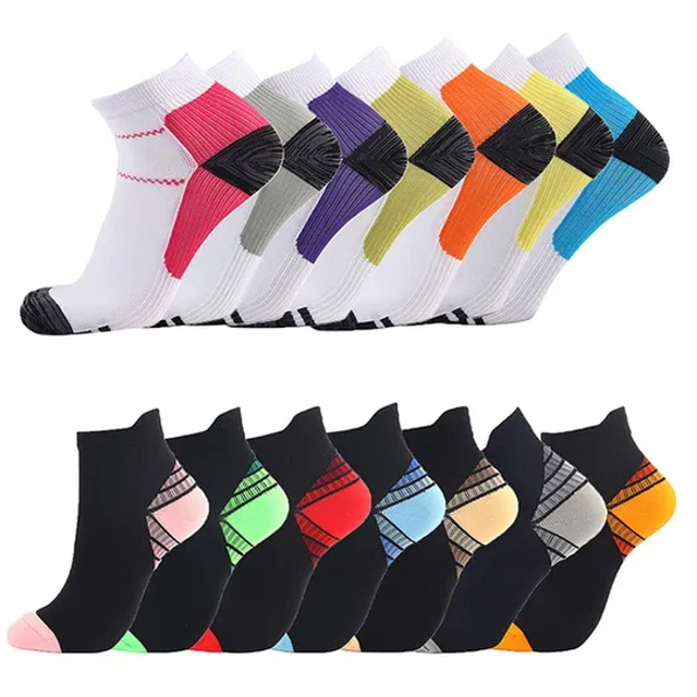 Custom Personalized Logo Made Printed Nylon Material Crew Sublimated Men and Women Sports Sock