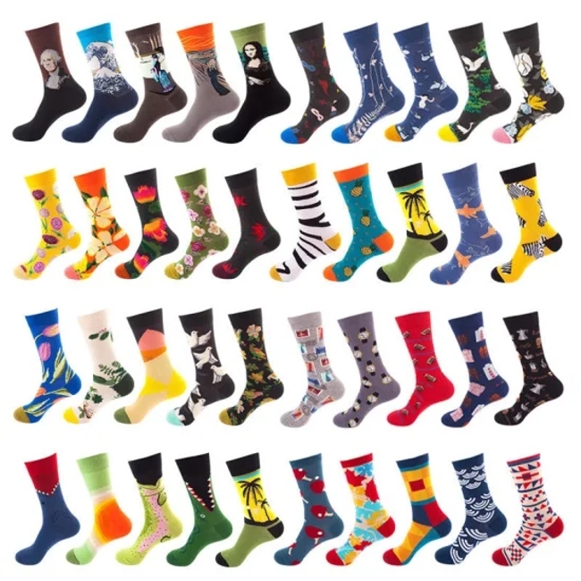 Xianghui Wholesale Socks with Logo Design Packing Fashion Men Socks