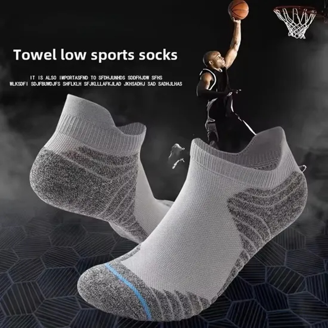 Comfortable Soft Crew Cotton Socks Non-Slip Ankle Sock Casual Custom Football Socks Short Socks for Men