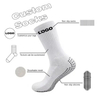 Custom Design Logo Athletic Sport Crew Soccer Socks Anti Slip Football Socks Grip Soccer Socks for Men