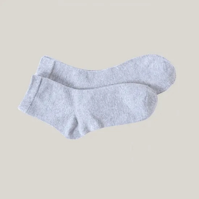 Hf Men′s Pure Cotton Soild Color Large Size Long Crew Socks