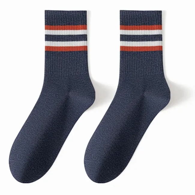 Wholesale Custom High Quality Cotton Printed Logo Crew Jacquard Fashion Women Unisex Basketball Classic Knitted Men′s Socks