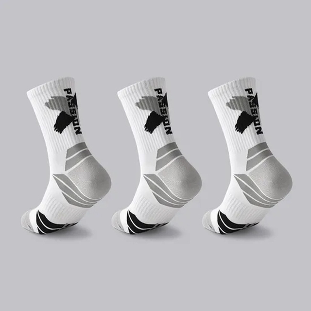Custom Logo Crew Sports Socks for Men - Durable and Stylish