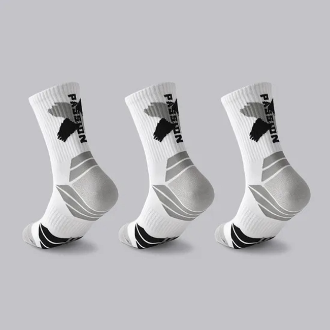 Custom Logo Crew Sports Socks for Men - Durable and Stylish
