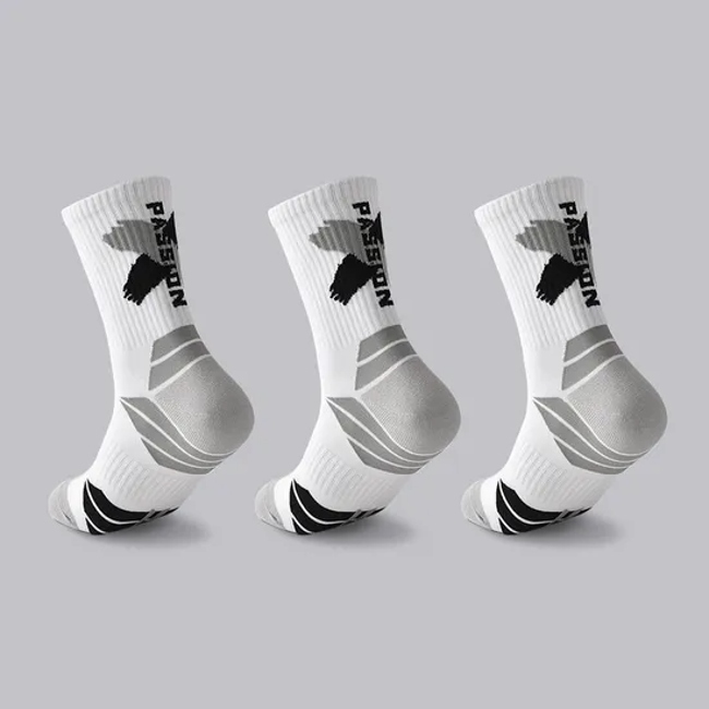 Custom Logo Crew Sports Socks for Men - Durable and Stylish