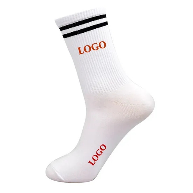 Customized Logo Cotton Sweat-Absorbent Socks Fashion Running Sports Crew Socks for Men Women for Basketball