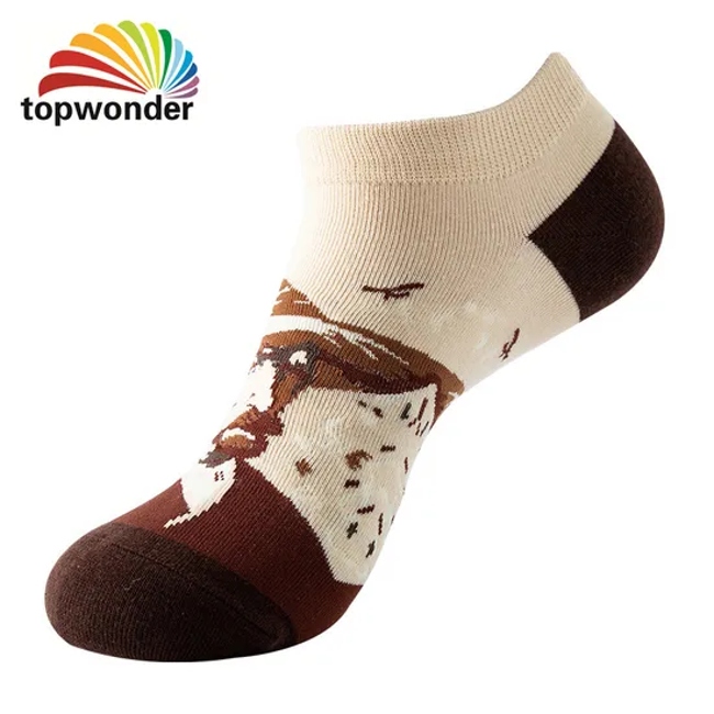 Wholesale and Customize All Designs of Oil Painting Sock, Boat Sock, Low Ankle Sock, Summer Sock in Many Colors, Sizes and Material
