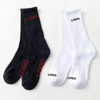 Custom Socks Design Own Logo Crew Socks No Minimum Order Private Your Label Bamboo Cotton Black Man Sport Sock Elite Calcetines