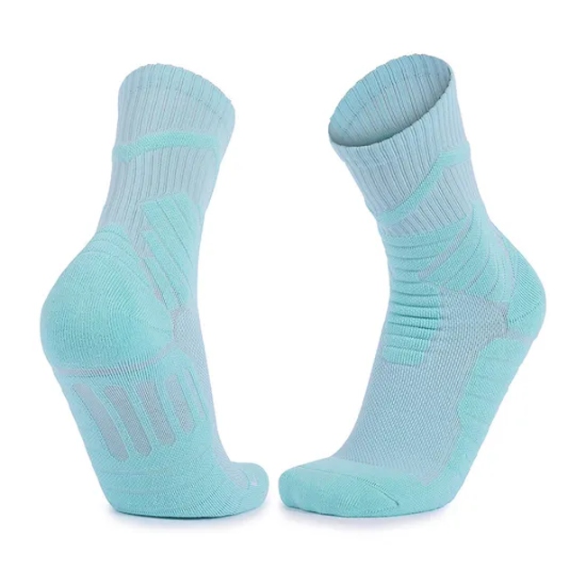 OEM Outdoor Elite Sport Basketball Socks Breathable Crew Socks Custom Thickened Towel Bottom Men Super Elastic Running Socks