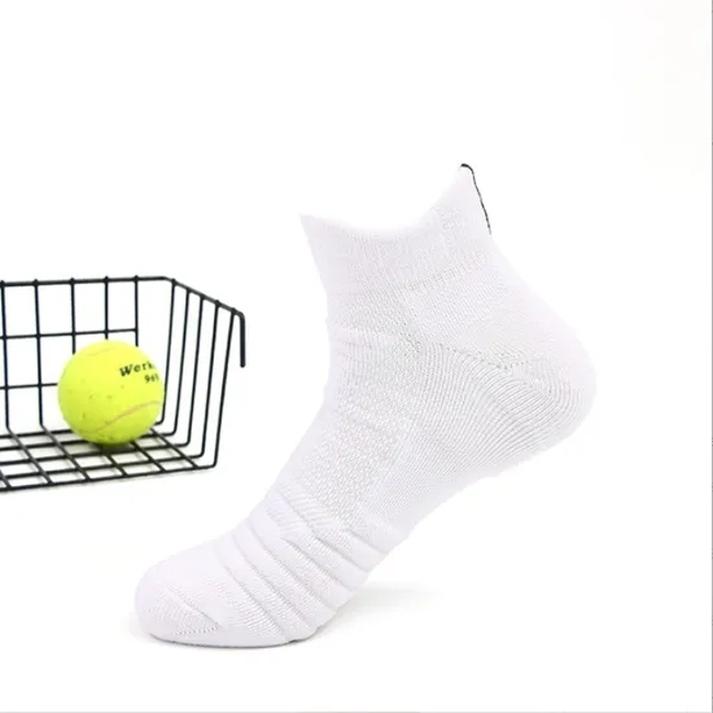 Breathable Athletic Crew Socks with High Elasticity for Men