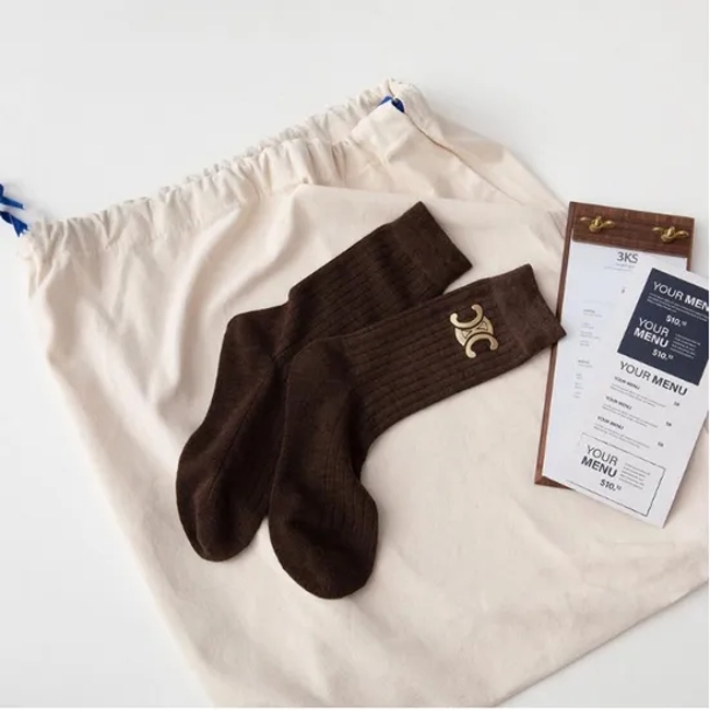 Wholesale Custom Luxury Logo Crew Women Men Socks Girls Brand Designer Winter Spring Summer Autumn Sports Socks