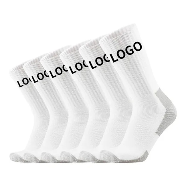 China Products/Suppliers. Trendy Cotton Crew Socks with Custom Logo Men Sport Socks Casual Socks