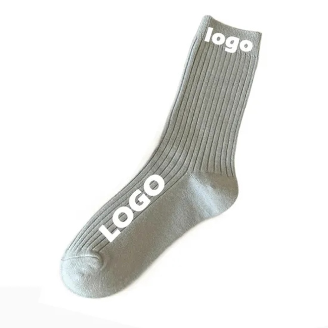 Hot Sale Design Your Logo Woman and Man Socks Customized Embroidered Fashion Popular Running Basketball Crew Socks