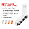 Men Women Personalized Mobility Pointe Studio Custom Yoga Dance Sticky Grip Bamboo Cotton Crew Sports Anti-Slip Sock with Non Slip Logo