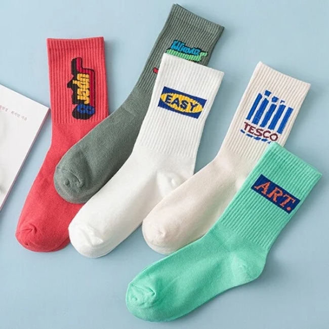 Custom Men Women Hip Hop Tube Novelty Crew Socks with Logo