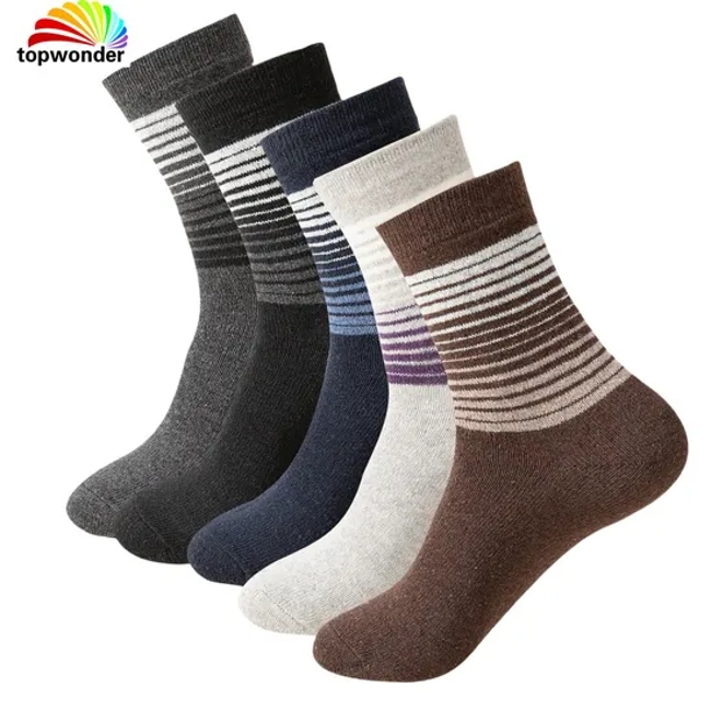 Customize and Wholesale Winter Sock Winter Wool Sock Winter Business Sock Men′s Sock in Many Colors and Designs