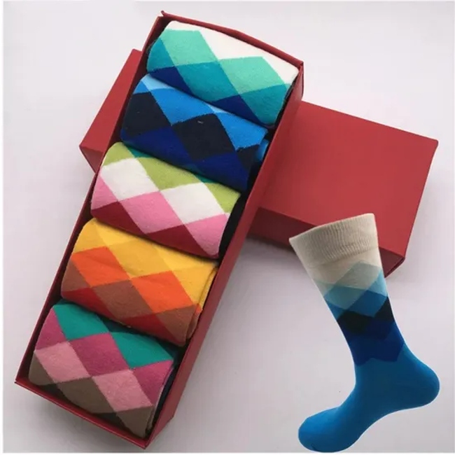 High Quality Men′s Formal Sports Custom Manufacturer Socks-Supplier Crew Sport Dress Socks