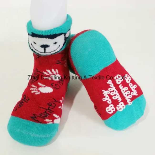 % Cotton and Slipper Childrden Baby Socks