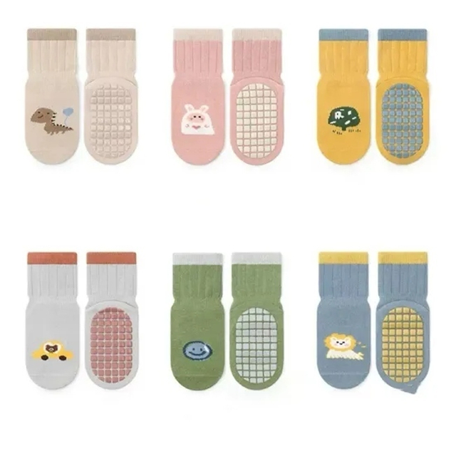 Wholesale Fashion Cute Cartoon Baby Sock Custom Anti Slip Kids Socks % Cotton Crew Socks for Children