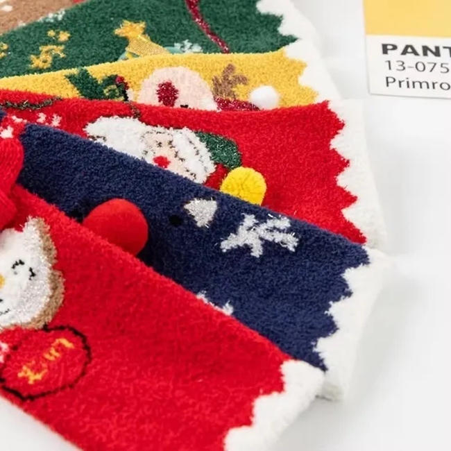 Christmas Day Custom Sock Cotton Crew Baby Sock Terry Kids Socks