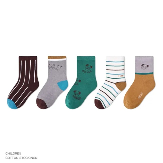 Cotton Eco Friendly Cartoon Animal New Born Anti Slip Baby Kids Socks