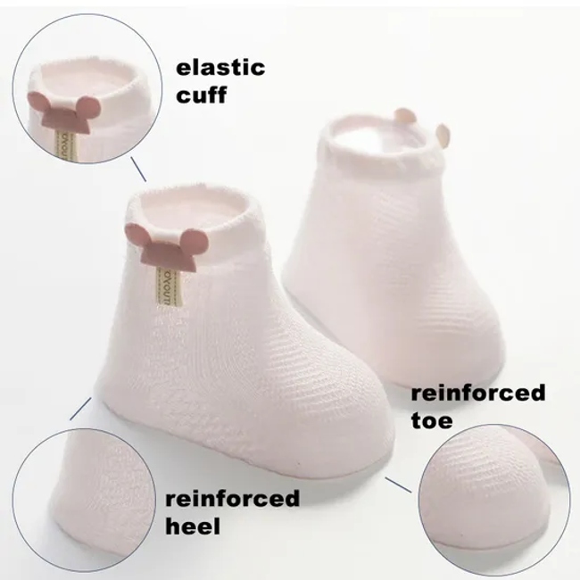 Low MOQ Custom Designer Kids Grip Manufacturers Cotton Anti Slip Baby Socks