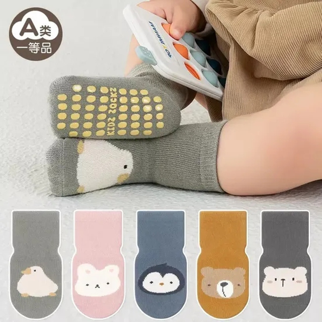 Boys and Girls Custom Cartoon Kids Sock % Cotton Anti Slip Children Socks Wholesale Crew Socks for Baby