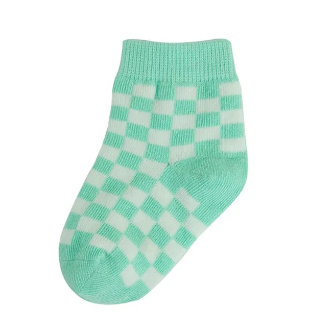 Custom Wholesale Baby Children Cotton Grip Crew Socks