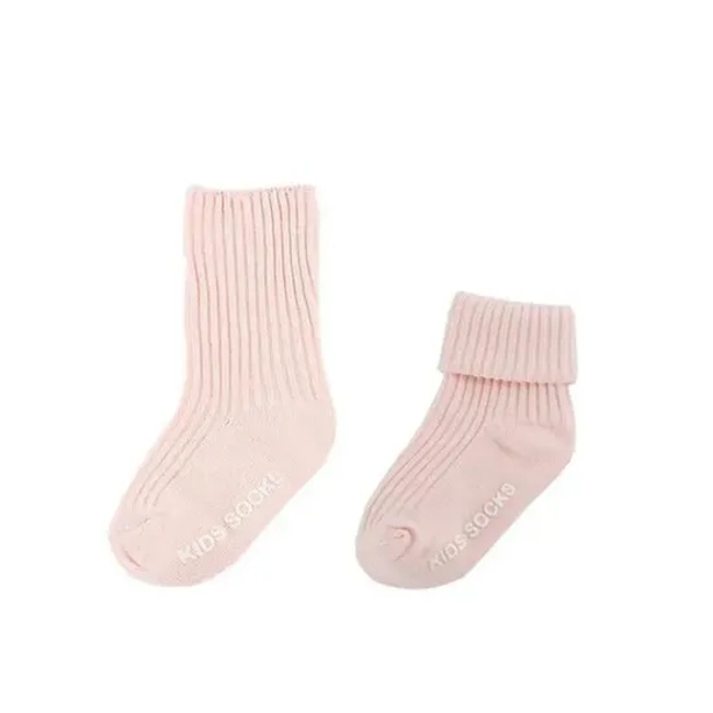 Non Slip Cotton Crew Garter Grip Buckle Children Baby Socks