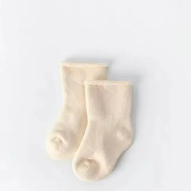 Custom Thick Warm Knitted Baby Organic Skin Friendly Socks