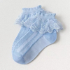 Spring Thin Lace Mesh Cute Embroidered Ruffle Baby Girl Kids Socks