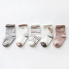 Custom Logo Monkey Dinosaur Panda Fox Pig Animal Cartoon Cute Baby Socks Children′s Socks