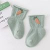 Wholesale Plain Color Free Sample Cute High Quality Cotton Soft Baby Socks Trampoline Socks for Baby