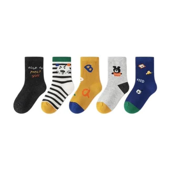 Anti Bacterial Breathable Skin Friendly Babies Fashion Lovely Cute Cotton Ankle Crew Soft Little Sock