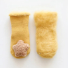 Thickened Anti Slip Baby Socks Stereo Doll Baby Socks Brushing Hair Rims of Newborn Floor Socks Shoes Happy Socks PED Love Cute Kids Sock