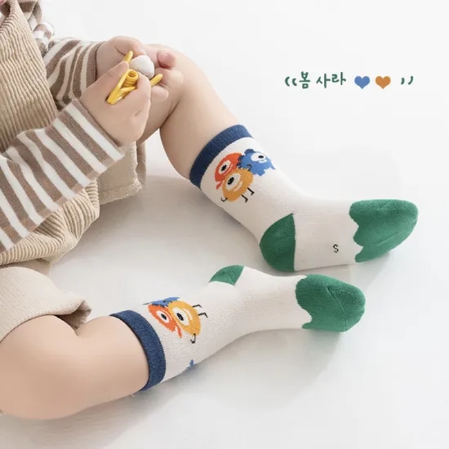 Boys and Girls Fashion Sock Cute Cartoon Baby Sock % Cotton Children Crew Socks Baby Sock