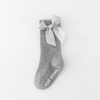 Wholesale Baby Striped Stockings Bubble Bow MID Tube Cotton Socks