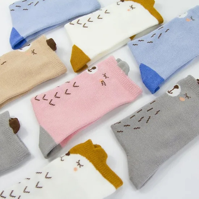 Unisex Children Baby Kids Custom Wholesale Novelty Bci Cotton Short Socks