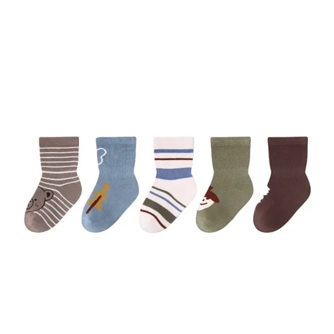 Anti Bacterial Breathable Skin Friendly Babies Fashion Lovely Cute Cotton Ankle Crew Soft Little Sock