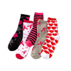 Wholesale High Quality Women′s Cotton Tube Socks Happy Crew Socks Bow Knitted Autumn Socks