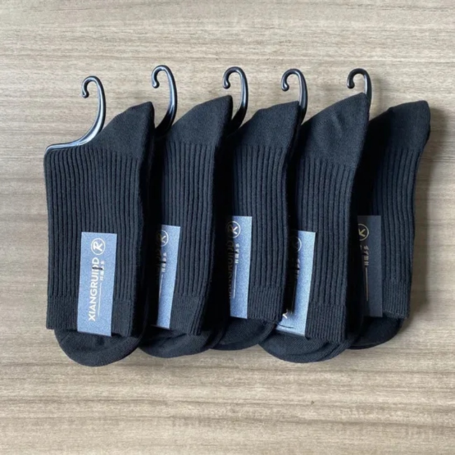 Wholesale Hot Sell Men′ S 100% Cotton Breathable Business Socks
